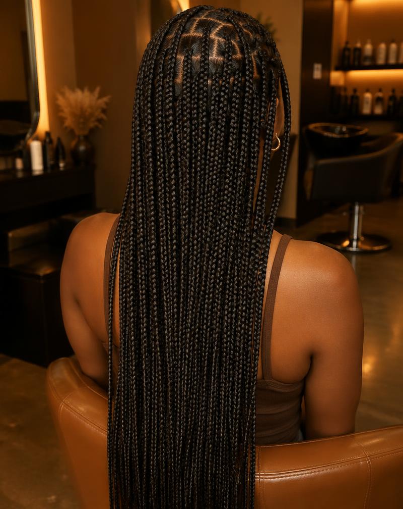 Long box braids